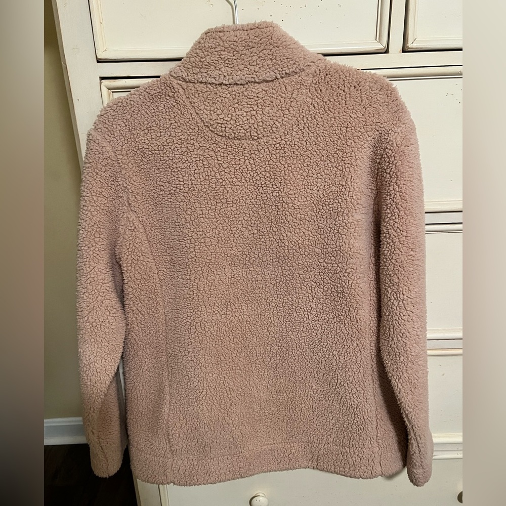 Calvin Klein ~ Dusty rose color fleece jacket - Picture 6 of 9